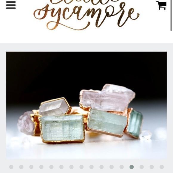 Little Sycamore 18k Gold Plated Tourmaline Ring - Picture 10 of 13